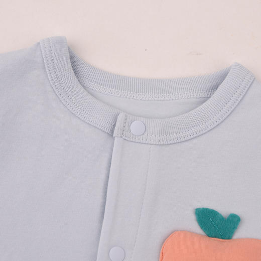 棉果果春季新品男宝卡通可爱5A抗菌纯棉爬衣对开连体衣M111722226015 商品图1