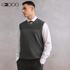 G2000男装FW25【绵羊毛混纺/舒适羊绒】百搭毛衣背心58175063