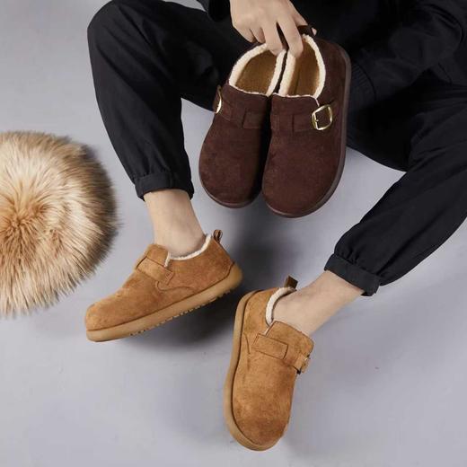 【HF】无忧购冬季加绒男款潮流休闲平底一脚蹬勃肯鞋6502（截单后3-5天发货） 商品图2