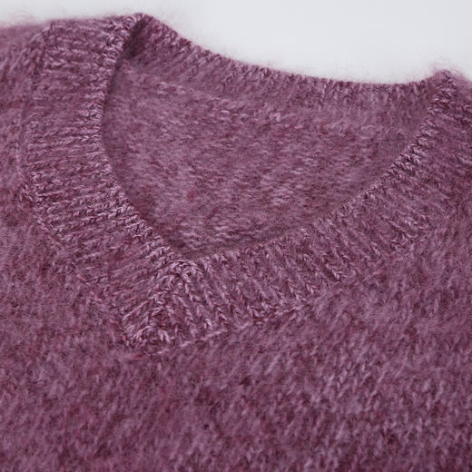 QH607斯尔丽25新款加厚软糯保暖颜色复古饱和慵懒松弛显瘦毛衫 商品图5