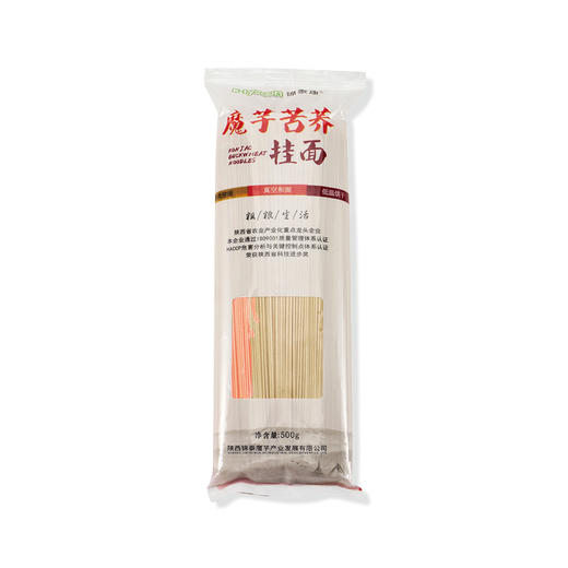 锦泰康  0添加非油炸低脂高蛋白魔芋苦荞挂面500g*1袋/份 商品图1
