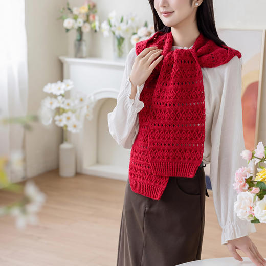 苏苏姐家线语连帽围巾手工diy钩针编织毛线团羊毛线自制材料包 商品图2