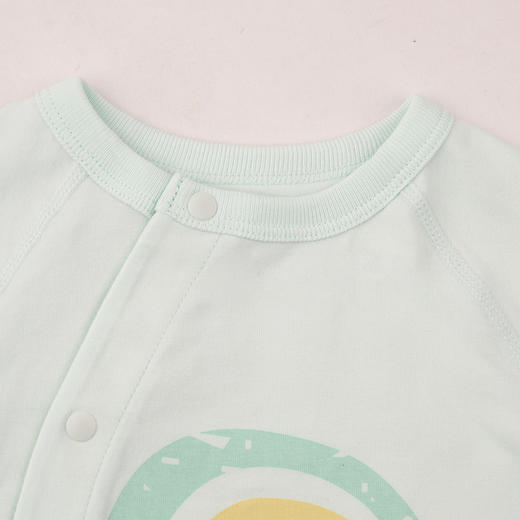 棉果果春季新品男宝女宝卡通可爱5A抗菌纯棉爬衣偏襟连体衣M101720226011 商品图2