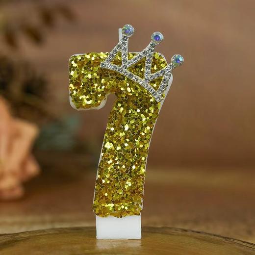 镶钻皇冠数字蜡烛-仅支持与下午茶、蛋糕一起购买配送【蛋糕配件】 商品图7