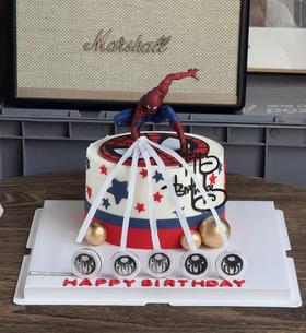 火焰蜘蛛侠蛋糕