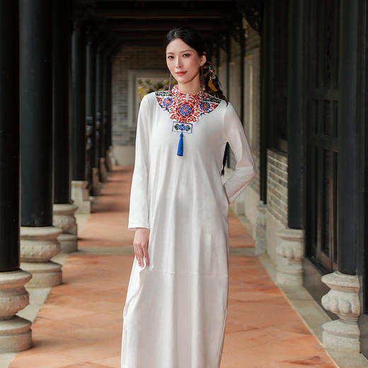 【杨老师同款】摇红民族风印花连衣裙 | 现货加急发 商品图7