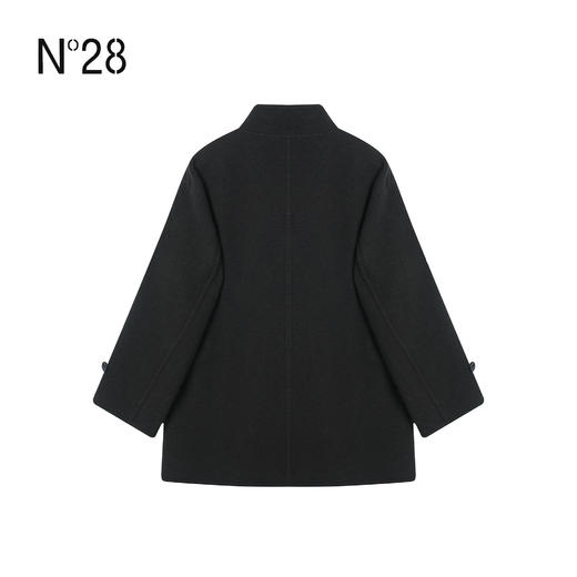 N°28 2025冬季新款立领扣女短款毛呢大衣8855A1D559  商品图1