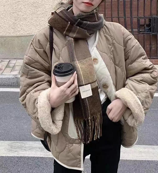 特价出！不退换！ 保暖厚实两面穿菱格棉衣外套！ 商品图3