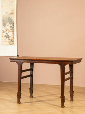 清	黄花梨插肩榫画案