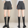 毛呢短裤高腰时尚厚款直筒裤，休闲三分外穿裤靴裤MYX-PH-1617-Y 商品缩略图3