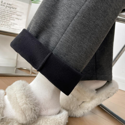 【YW】无忧购羊绒超细条妈妈裤加绒保暖保暖休闲直筒裤2908#（截单后3-5天发货） 商品图6