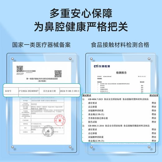 怡禾鼻部冲洗器，手捏式洗鼻壶，儿童/成人洗鼻器 商品图1