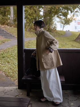 步履不停/5D43168C/灯芯绒直筒宽松长裤