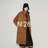 N°28 山羊绒呢大衣女秋冬中长款带围巾设计毛呢外套8855A1D697  商品缩略图1