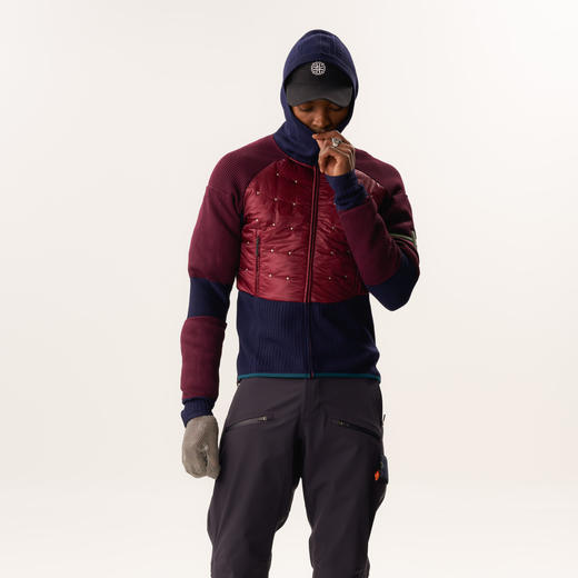 KUNWU夹棉连帽服户外运动外套透气秋新款UPPERVOID二普纬度 商品图1