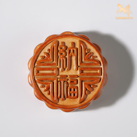 铜师傅《中秋铜摆件-纳福烧色》客厅桌面摆件 中秋礼物铜月饼家居装饰礼品 商品图1