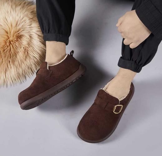 【HF】无忧购冬季加绒男款潮流休闲平底一脚蹬勃肯鞋6502（截单后3-5天发货） 商品图5