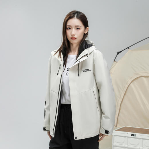 半身缘男女装 冬季男女同款情侣款一衣三穿防风衣蓄热羽绒服2356 商品图5