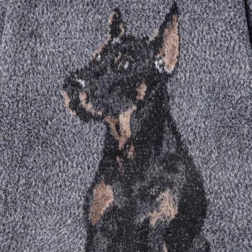 SDSA男士秋冬新款痞帅男装潮牌撞色小狗图案圆领毛衣百搭针织衫 商品图2