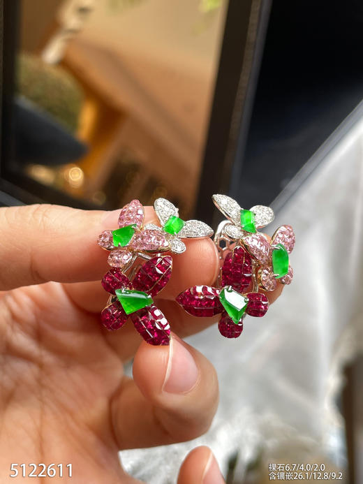 5122611，花朵耳坠。具体价格微信咨询 商品图3