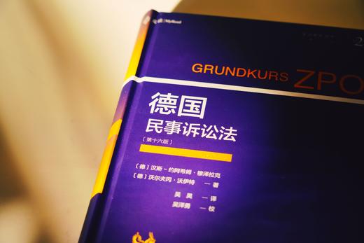 《德国民事诉讼法（第十六版）》赠讲座 商品图1