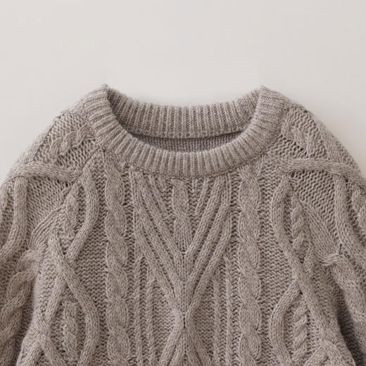 【绵羊毛】马克珍妮男童复古文艺菱格羊毛衫2025年秋冬新款551811 商品图4