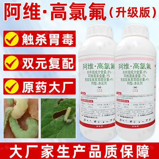 5%阿维高氯氟棉花棉铃虫农药杀虫剂阿维菌素高效氯氟氰菊酯正品 商品图3