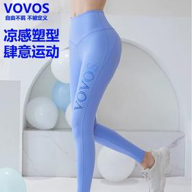 VOVOS裸感高腰修身运动九分裤VCK8010