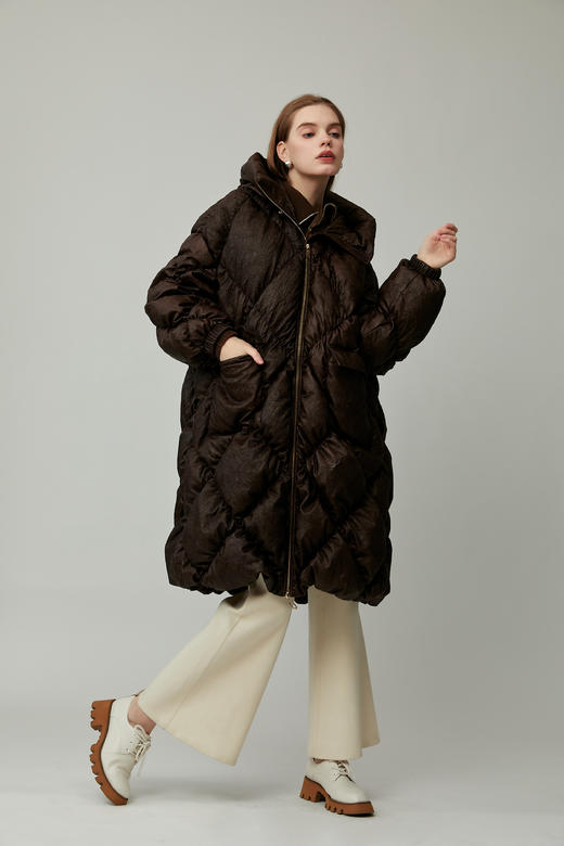 SAFICOO 时尚休闲 褶皱空气感羽绒服 商品图0