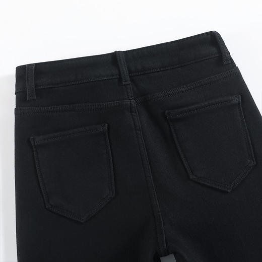 加绒牛仔烟管裤垂感修身直筒裤，显瘦高腰窄版时尚九分裤MYX-OZY-25307-L 商品图3