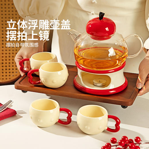 摩登主妇茶具套装新婚礼物结婚伴手礼茶杯泡茶壶2025新款玻璃水壶 商品图3