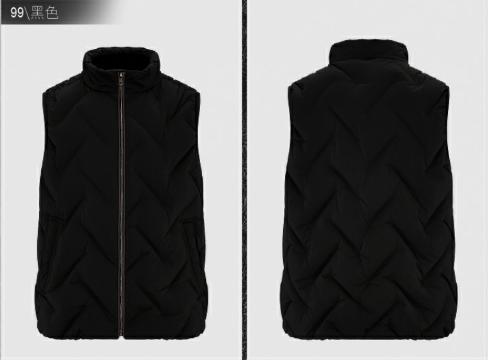 G2000男装FW25商场同款【防泼水/防静电/多面弹】保暖羽绒马甲58193018 商品图4