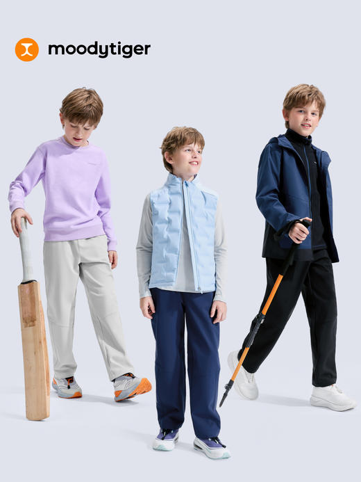 超拒水小软壳儿童梭织长裤54511316【专属】 商品图4