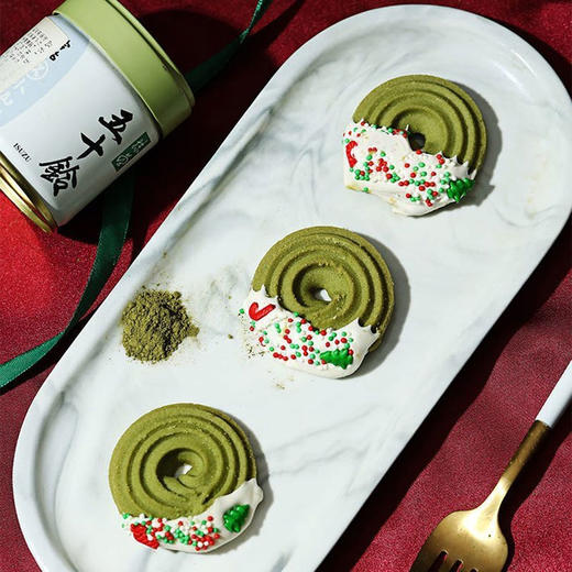 圣诞限定！好玩又好吃的小饼干！圣诞花环曲奇饼干 酥脆喷香110g/盒（10个） 商品图9
