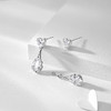【可两戴】卡蒂罗KADER 心动水滴耳钉 925银水滴不规则熔岩线条自由可拆卸两戴设计 简约百搭 商品缩略图4