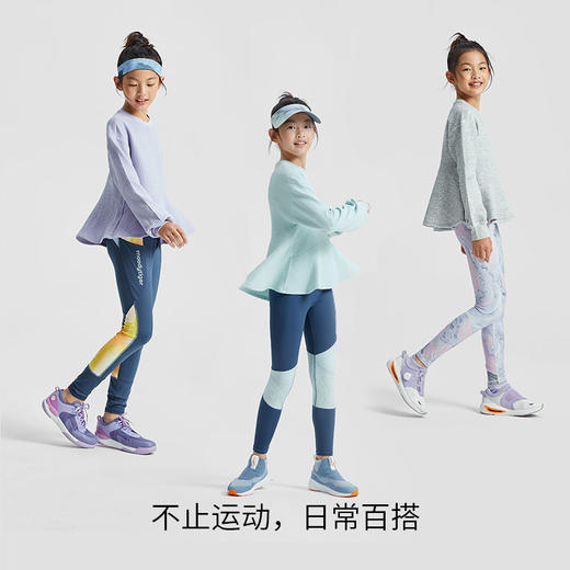 儿童卫衣女童春款肌理感纯色长袖个性运动套头衫M33210301【专属】 商品图4