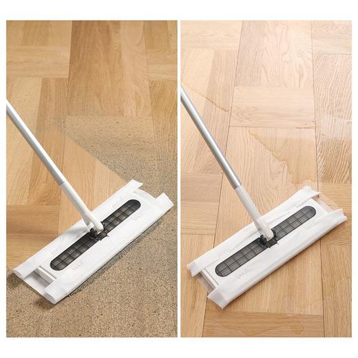 【平板除尘拖】美丽雅静电除尘纸拖把一次性家用新款擦地免洗平板拖布吸尘干湿巾 商品图5