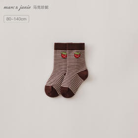 马克珍妮女童柔软弹力透气条纹长袜2025年秋冬新款551938