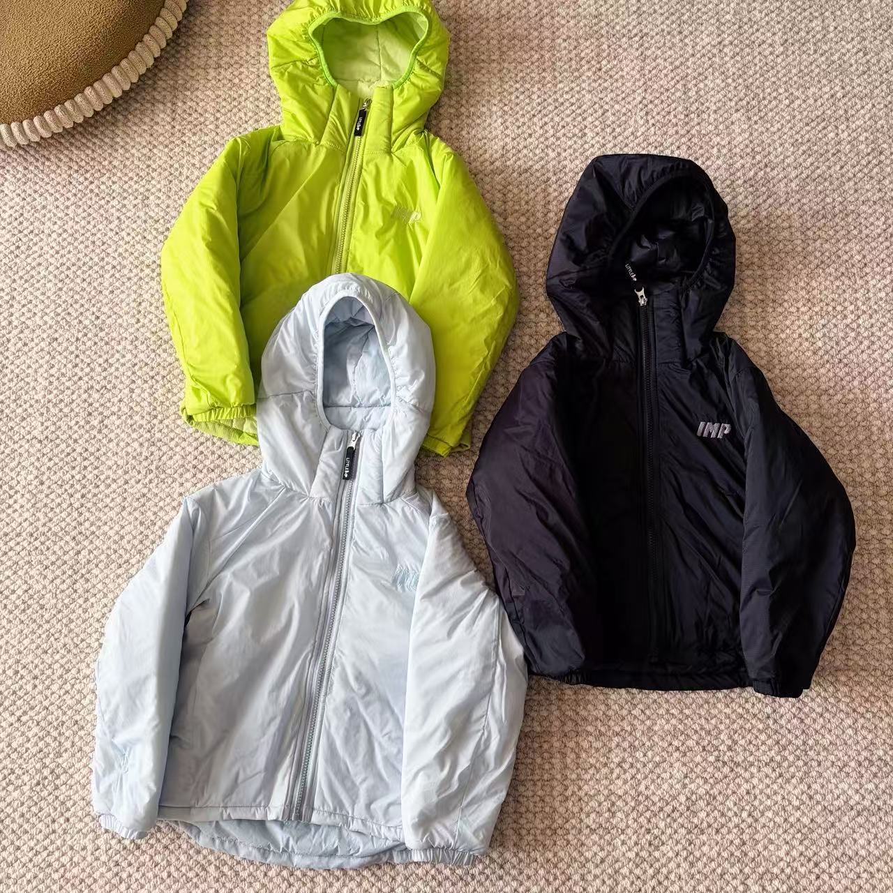 2025冬季儿童纯色轻量防泼高效保温棉服衣阿童木同款保暖外套亲子