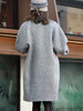TYNVIE 纯羊毛超大号纽扣外套 - 淡灰色 商品缩略图5