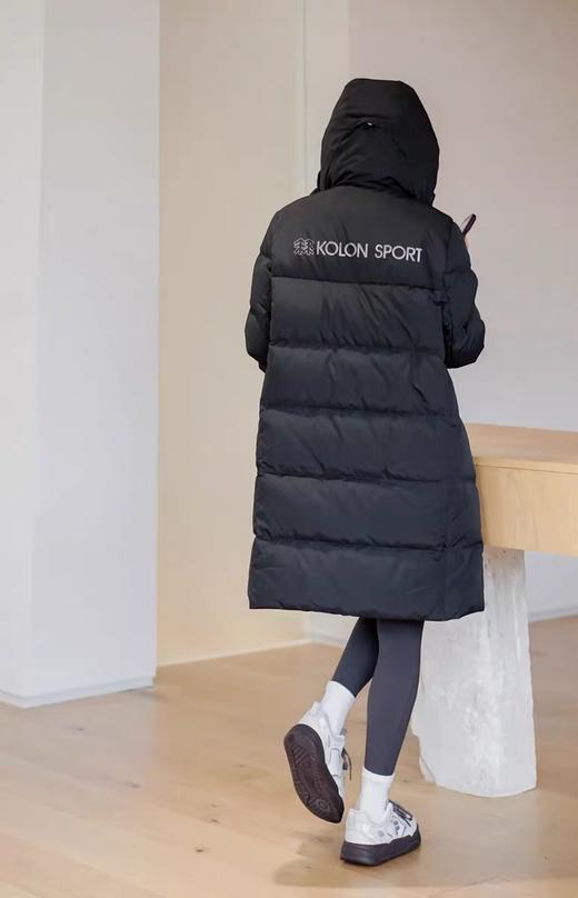 毒家发售，klKOLON ++SPORT可龙！！！80鹅绒服！单件300g左右填充绒！防泼水男女多口袋中长款运动连帽羽绒服  中长款 商品图3