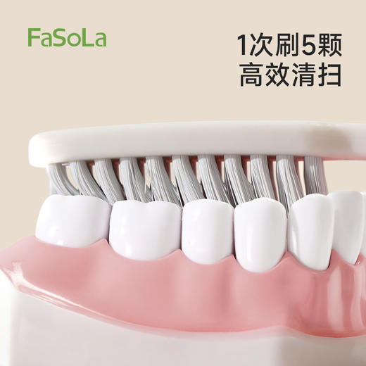 FaSoLa牙刷大头软毛成人家用情侣女生可爱韩式牙刷高颜值易洁大头牙刷 商品图2