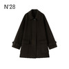 N°28 2025秋冬新款羊毛呢大衣女中长款通勤风显瘦韩版复古气质外套8855A1D598  商品缩略图2