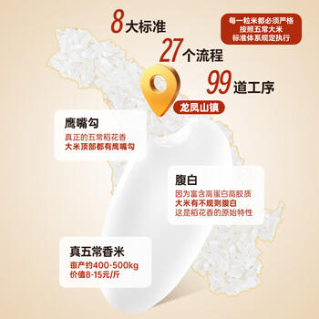 花中花当季新米 五常大米10斤  原粮稻花香2号 五常香米 东北大米 /粮油调味 /米 /稻花香米 商品图5
