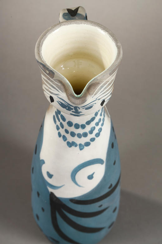 独角鹿西洋古董1955年代西班牙艺术巨匠毕加索与法国Madoura工坊合作出品限量装饰陶瓶「Femme (A.R.301) 女人像 301」 商品图8