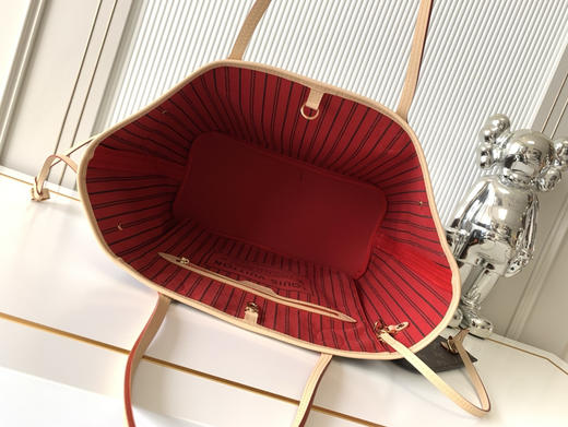 秋冬特惠💰1290 渠道级LV【全钢五金 变码芯片】te级 全套包装 M41177老花红 经典购物袋 中号 商品图4