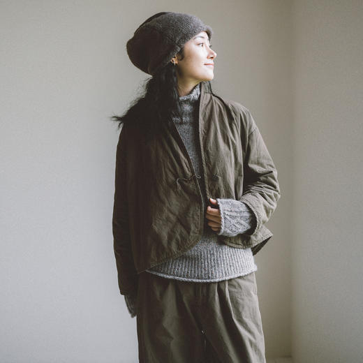 绽放811-812朵/慢行·设计感新中式立领短款棉服宽松直筒棉裤套装 商品图1