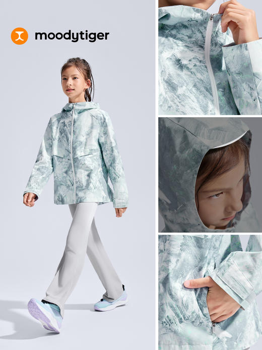 保暖防风拒水拉链女子登山外套户外运动53210801【DR】 商品图3