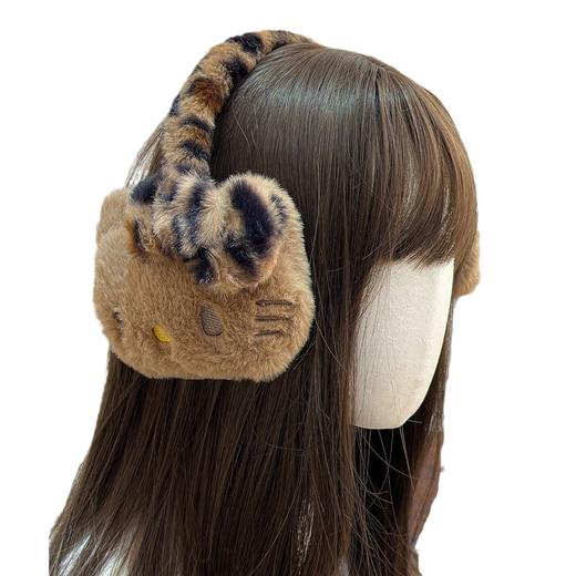 【YW】无忧购45元2件黑皮hellokitty毛绒耳罩保暖护耳骑行防冻耳捂子（截单后3-5天发货) 商品图3