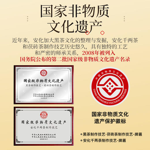 茶马世家 千两花卷茶 2012年湖南特产 礼盒装600g 商品图6